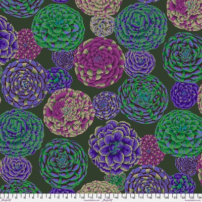 NEW! KAFFE FASSETT PHILIP JACOBS JAPONICA PJ130 IN DARK FLORAL COTTON FABRIC HY
