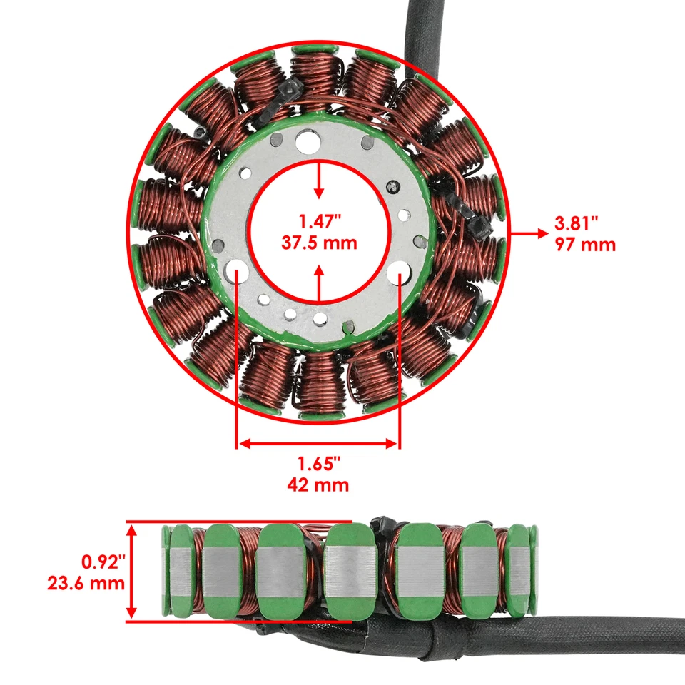 Статор для Yamaha YFZ450R YFZ450 R 2009-2024 / YFZ450Rse специальный выпуск 2009-24 - Изображение 2 из 4