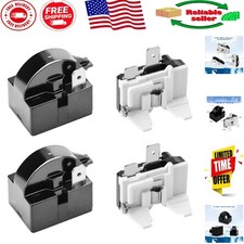 1 Pin Refrigerator Starter Relay  Overload Protector Set - 4 PCS for LG Models