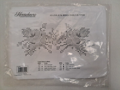 Herrschners - June Roses Table Runner #11-1518 (Sealed)