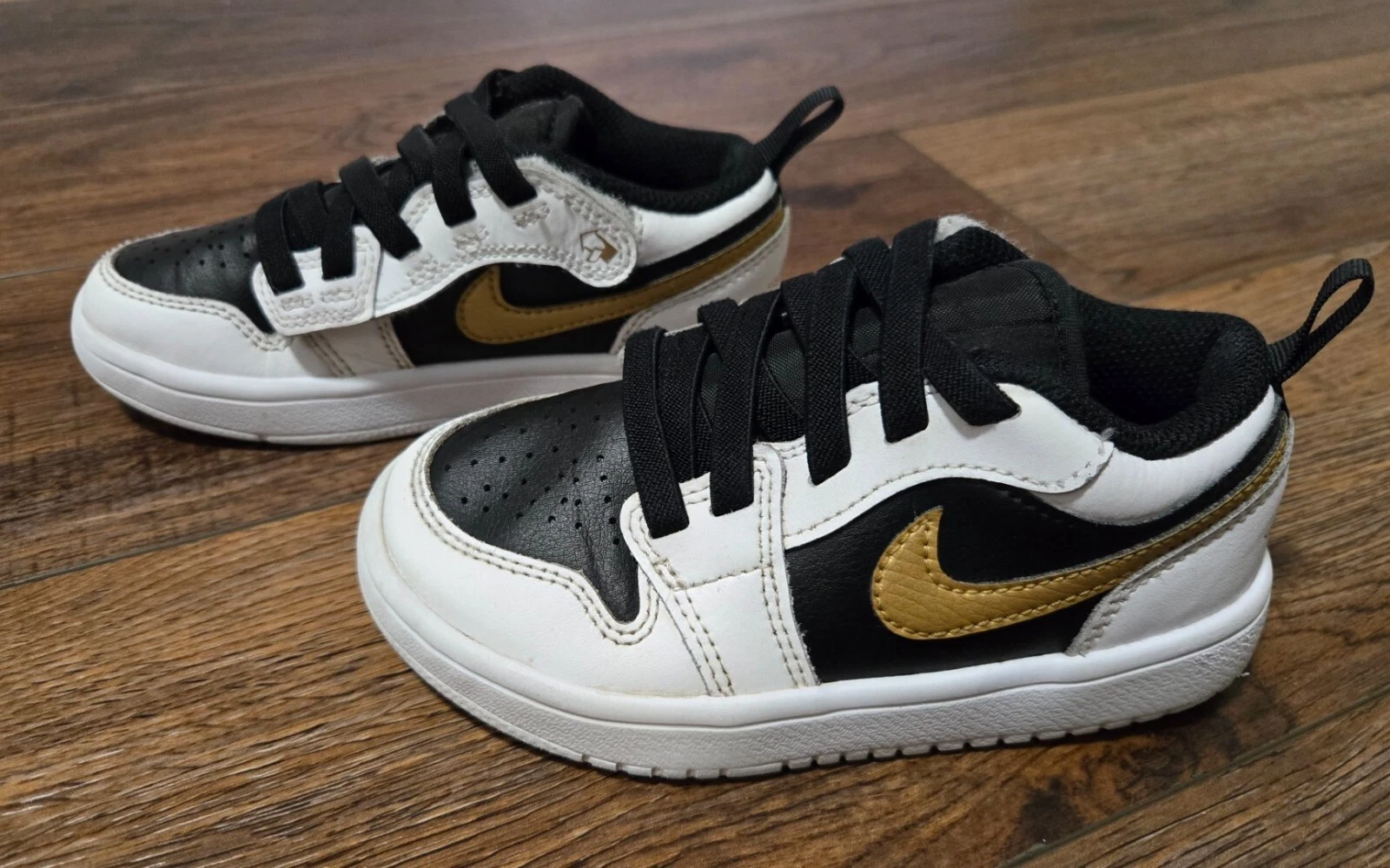 AIR JORDAN AJ 1 LOW ALT (PS) bianco oro metallizzato taglia 11C # DR9748 172