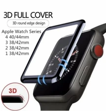 3D Tempered Glass Screen Protector For iWatch Apple Watch 4/3/2/1 38/42/40/44mm 