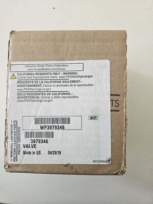 Ricambio Valvola Lavatrice W11038689 Valvola Di Aspirazione Acqua Per Lavatrice Whirlpool &ndash; Ricambio JWS-LH&reg; (codice W11038689) | Compatibile Con Molti Modelli Enervit Isotonic