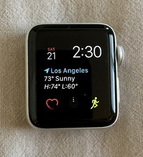 Apple Watch Series 2 38mm Stainless Steel Case And New Black Sport Band