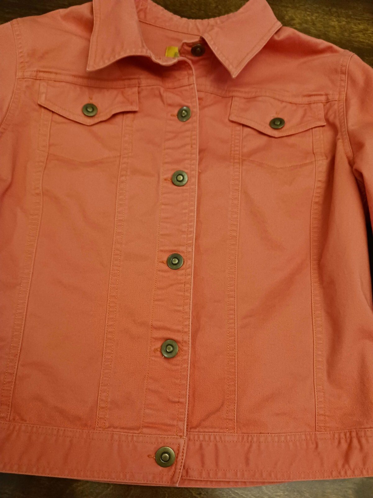 Ruby Rd. Soft Denim Button Orange Light Weight Co… - image 7