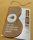Gibson 1961 - 1984 SG Special Cream Hang Tag Kalamazoo MI w/ Custom Shop Tag Set — photo 8