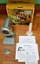 Vintage KitchenAid Hobart Meat Grinder & Sausage Stuffer- FG Metal Rare, NOS NIB