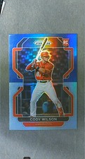 2022 Panini Prizm Navy Carolina Blue Prizm #94 Cody Wilson RC Nationals