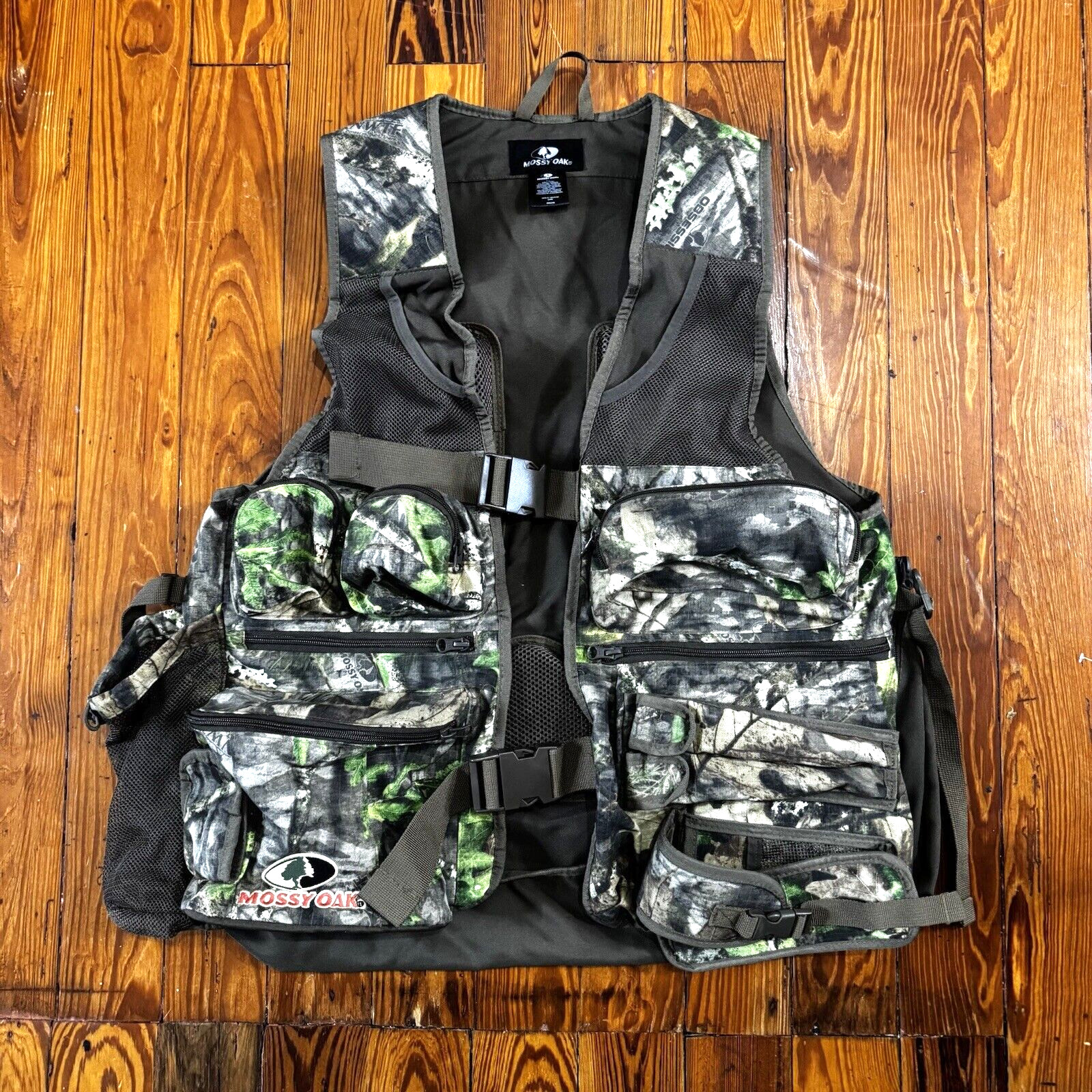 NWTF Mossy Oak Turkey Camo Vest - Mossy Oak Camo M-L Mens