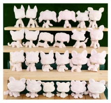 minilpsshop LPS White Base Blank Mold Figure 24 pcs/Lot Dog Cat Cute Toy Kids