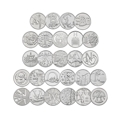 2018 & 2019 Alphabet 10p A-Z Great British Coin Hunt - Uncirculated - ROYAL MINT