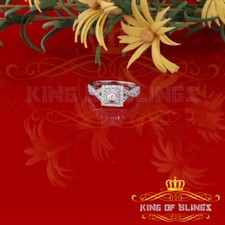 1.00ct Cubic Zirconia 925 Sterling White Silver Square Womens Ring Size 5.5