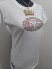 San Francisco 49ers Womens Fitted T-shirt  Multiple Sizes Available S,M,L,XL,2XL