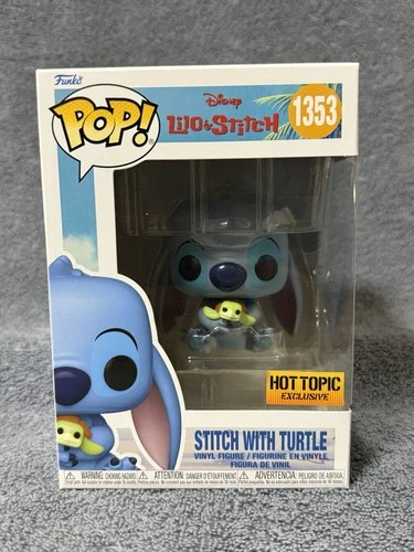 Funko Pop! Vinyl: Lilo & Stitch Stitch with Turtle #1353 Hot Topic Exclusive