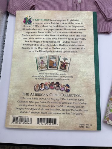 LKnew! LOT American Girl Doll Kit Classic Meet Outfit Book Purse Hanger + More! - Picture 19 of 19