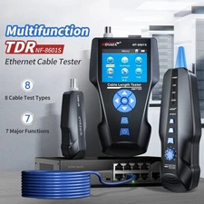 Network Cable Tester Multifunction TDR Length With PoE/PING/Port Voltage Wiremap