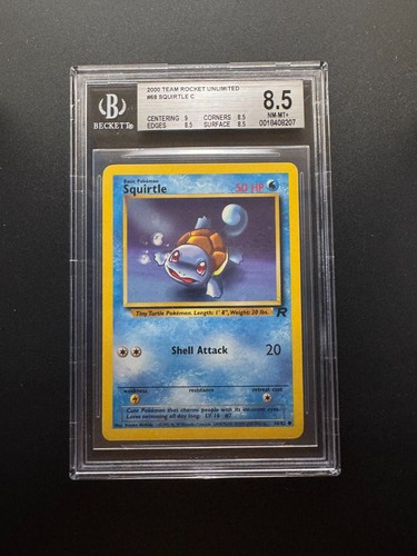 Squirtle (Unlimited) graded BGS 8.5 for sale on eBay
