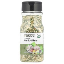 Foods, Organic Garlic  Herb, 5.93 oz 168 g 