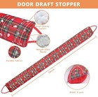 Under Door Draft Stopper Noise Blocker 38 Inches for Door Bottom Red Snowflake — photo 2