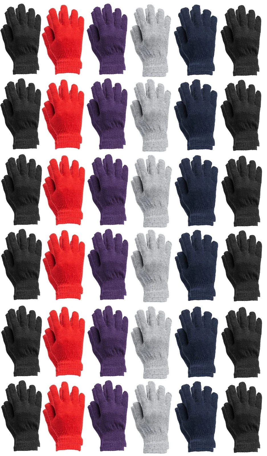 36 Pairs of Gloves Bulk Thermal Winter Hat Solid Black (Assorted Gloves)
Opens in a new window or ta