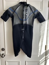 Bare Revel 2mm Mens Shorty Wetsuit 190-215lbs Large Blue Neoprene