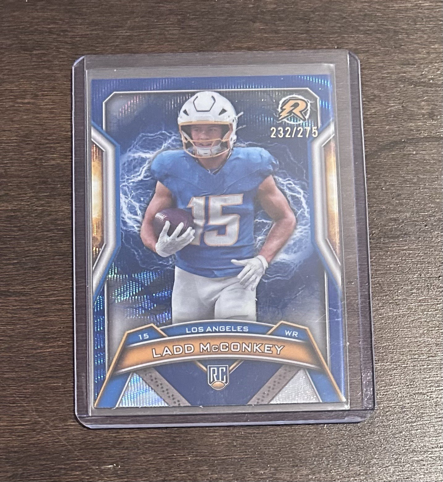 2024 Topps Resurgence Rookies Ladd McConkey #154 Navy Surge Refractor 232/275!