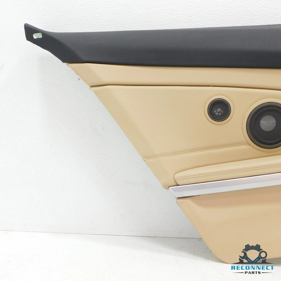 14-20 BMW 428i F32 Rear Left Lower Interior Quarter Panel Trim Cover Beige OEM - Image 4 of 4