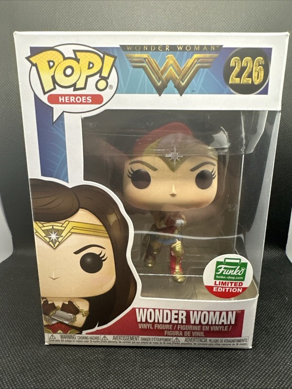 Funko Pop! 226 Wonder Woman Funko Exclusive Heroes Vinyl Figure