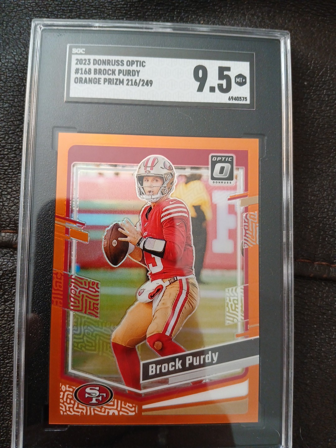 2023 Donruss Optic #168 Brock Purdy Orange Prizm /249 MINT 9.5