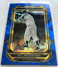 2023 Panini Prizm Baseball Bill Mazeroski Pirates Blue Cracked Ice Prizm #181