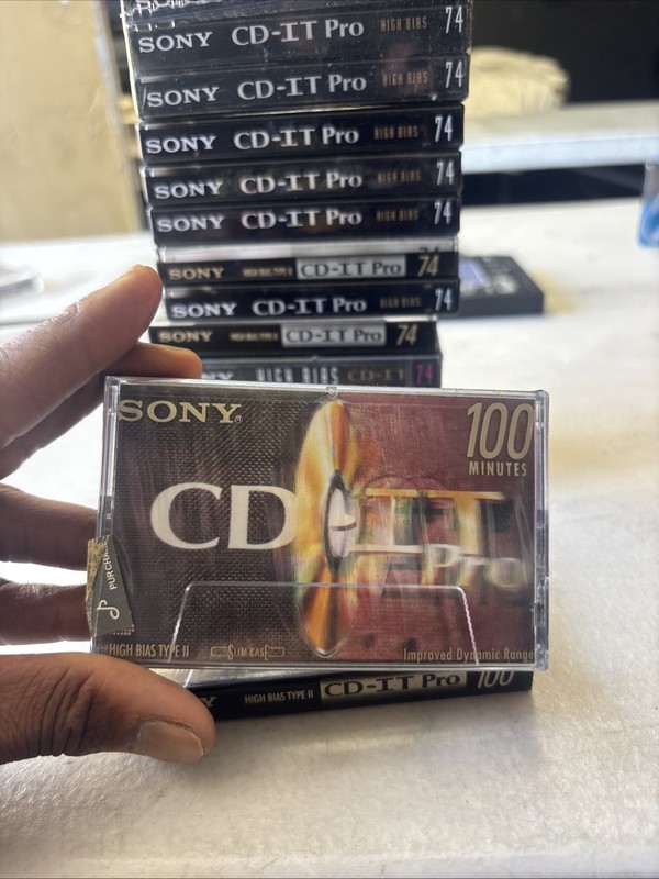 Blank Tape Lot Of 22 Sony CD IT Pro 74 / 90 / 100 Type II Cassettes Tapes Sealed
