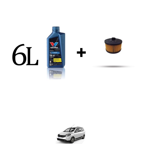 ÖLfilter Kit Und 6L FüR Dacia Lodgy 1.3 Tce 75Kw Ab 2019-image