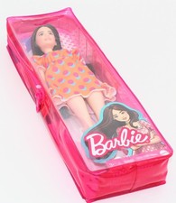 NEW Barbie Fashionista "Brunette Barbie w/ Patterned Orange Dress #160