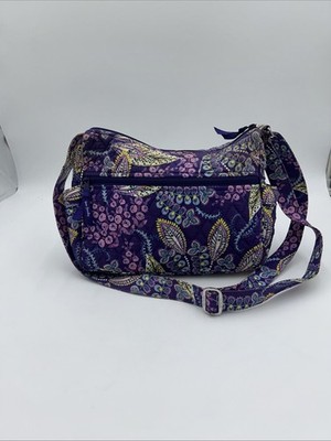 Vera Bradley VBH18 Violet Floral Escape Shoulder Convertible Crossbody Bag
