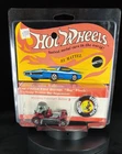 1969 HOT WHEELS REDLINE 'RED BARON' ON CARD W/ BUTTON & TAG AMAZING CONDITION!
