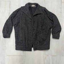 Ashley Scott Vtg 1980/90s Long Sleeve Wool Jacket Coat Gray Fits Sz Large/XL