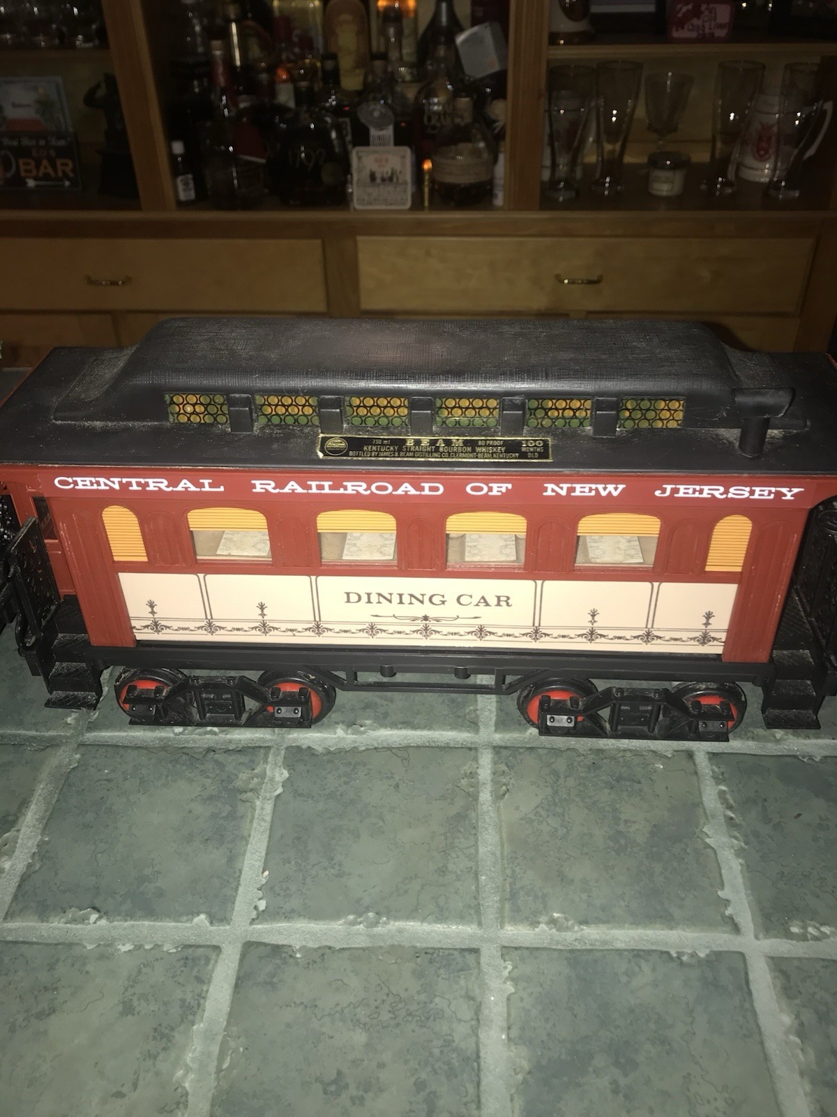 Jim Beam Original Grant Train Decanter Set Vintage 1970’s. Missing Tender.