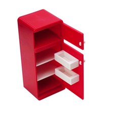  Small Fridge Kids Toys Mini Refrigerator for Miniature Retro Dollhouse