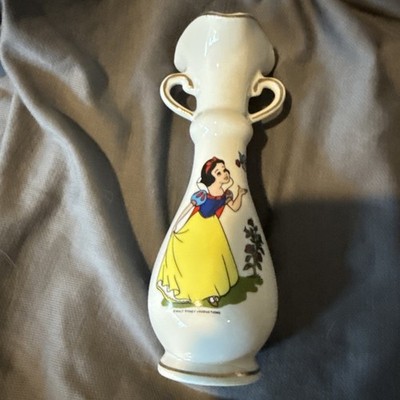 VTG Snow White Bud Vase 6'' No Chips Or Cracks Disney 