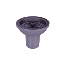 Elite Basket Strainer Waste | Gun Metal Finish | Kitchen Sink Waste Fitting