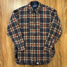 True vintage 60s 70s Pendleton wool flannel shirt women  s size XL