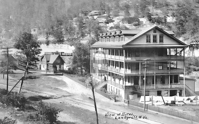 Street View Hotel Landgraff West Virginia WV - Reprint