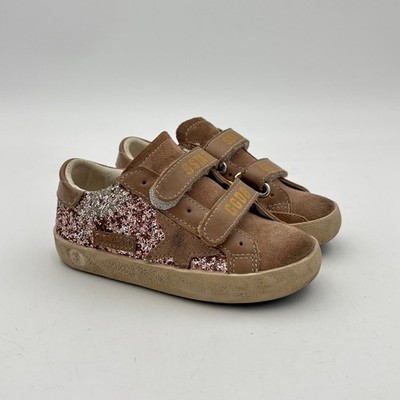 Golden Goose Junior Old School Sneakers Glitter Shoes Kids 24 US 7.5