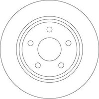 2X TRW Bremsscheibe DF6556 FüR Ford