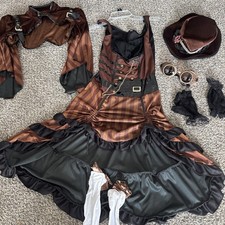Steampunk Girl Spirit Halloween Costume, Adult Med 8/10