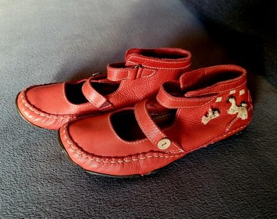 Rote Sommerschuhe der Marke Snipe | Echtleder | Größe 38