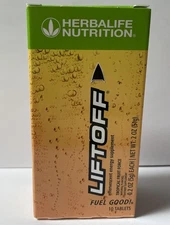 Herbalife Liftoff  Tropical Fruit Force 10 Tablets,Boot Of Energy,Clears Mind