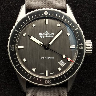Blancpain Herren/Unisex Uhr Bathyscaphe Ref. 5000-1210-G52A NEW FULL SET