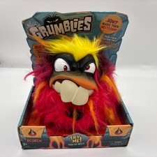 Grumblies Scorch Action Figure Poke My Belly Jumps and Grumbles Red Plush