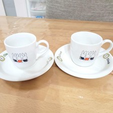 Dick Bruna Miffy Cup 2 5.5cm/2.16" /Saucer 2 set Ceramic Dick Bruna Dick Bruna